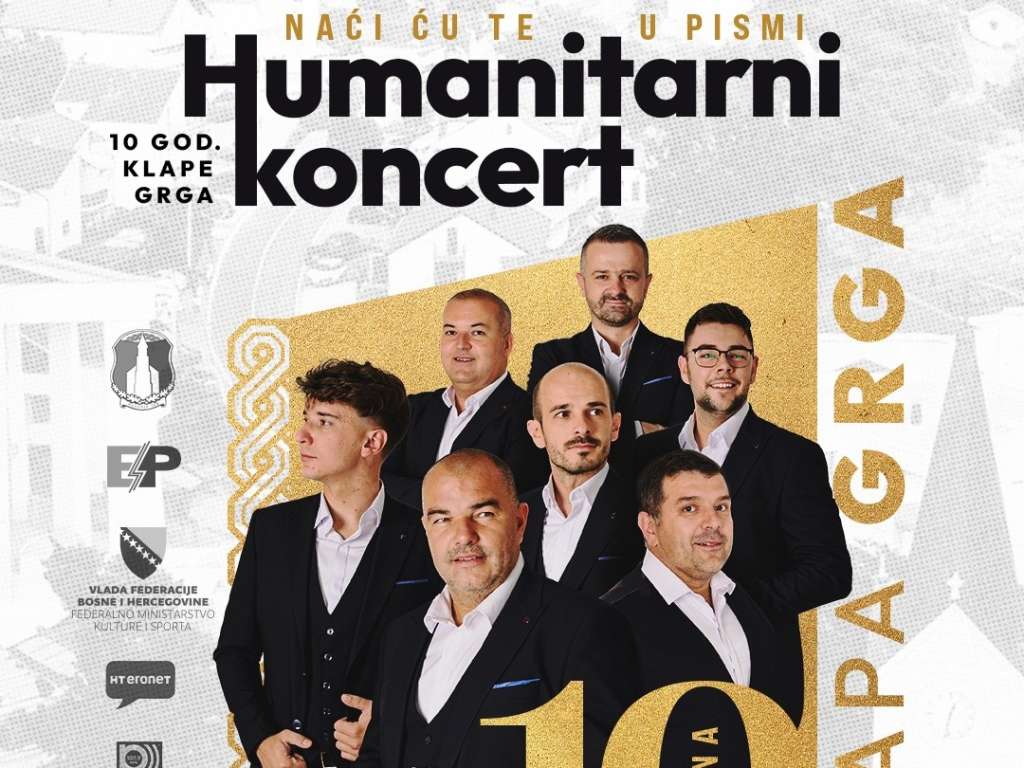 Humanitarni koncerta povodom 10. godišnjice Klape Grga u Posušju